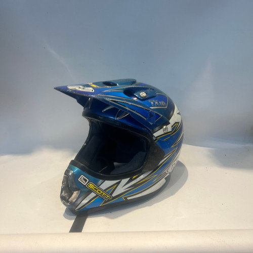 Vist Large View of Product Image Which is Used Scott TX10 BLUE THH Adult Helmet Royal Blue SM