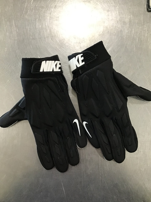 Used Nike D-TACKLE 7.0 GLOVES FB Gloves Black LG 11614-S000204458