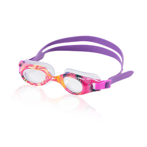 Vist Large View of Product Image Which is New Speedo Junior Hydrospex Print Swim Goggles- Purple