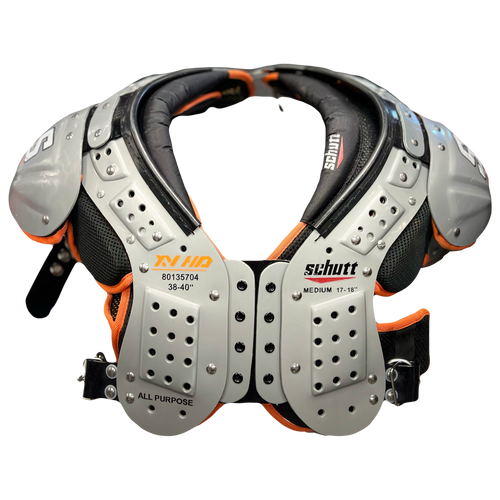 Vist Large View of Product Image Which is Used Schutt XV HD FB Shoulder Pads Grey MD
