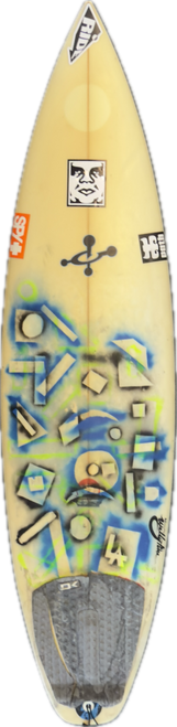 Used Chemistry WALLYPUHA Surfboard White 6Ft 4In