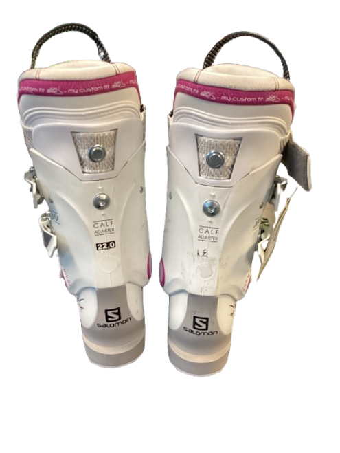Used Salomon X MAX 70 W Womens DH Ski Boot Pink And White 220 MP - J04 - W05 11853-S000116557