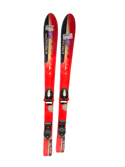 Vist Large View of Product Image Which is Used Tecno Pro CARVE Boys DH Ski/Binding Red 110 cm