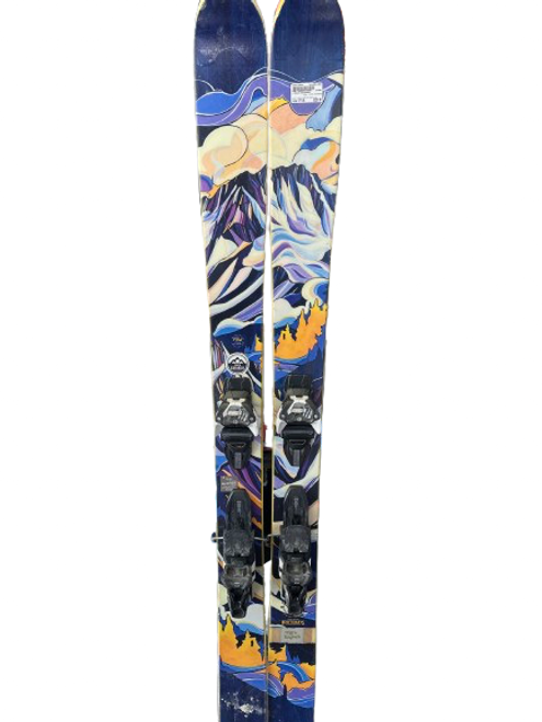 Vist Large View of Product Image Which is Used J SKIS KOOTENAYS Mens DH Ski/Binding Carolina Blue And White 177 cm 11853-S000116574