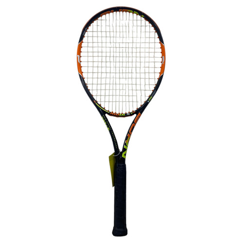 Vist Large View of Product Image Which is Used Wilson BURN 100ULS Adult Tennis Racquet Black Unknown
