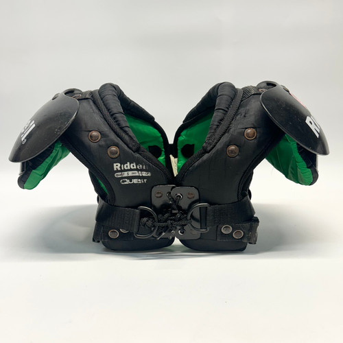 Used Riddell QUEST FB Shoulder Pads Black SM 11805-S000051536