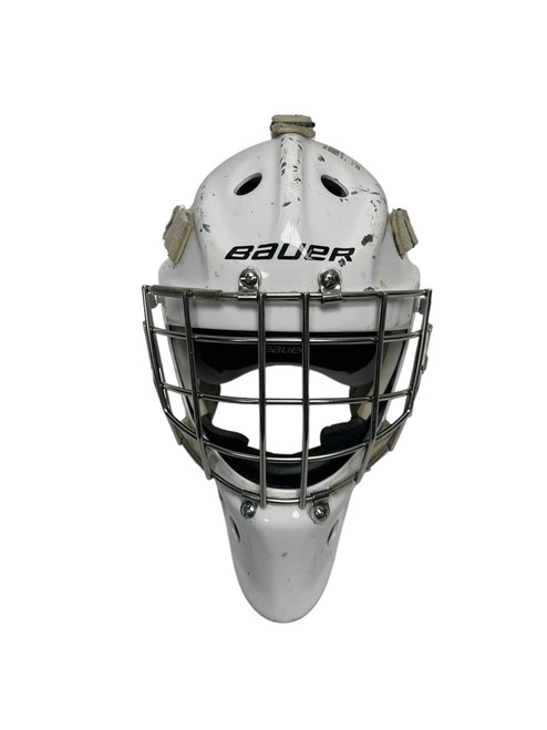Used Bauer 940 Senior Goalie Helmet/Mask White SM 11680-S000414035