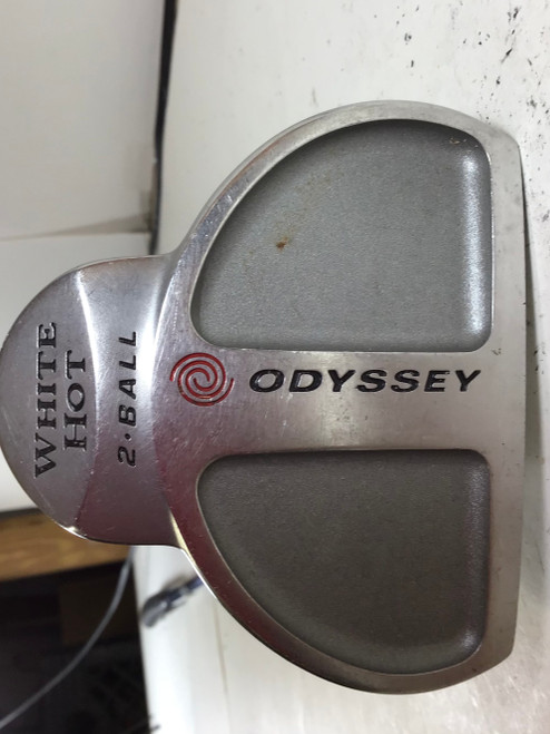Vist Large View of Product Image Which is Used Odyssey 2-BALL WHITE HOT Mens Putter RH 10105-S000270428