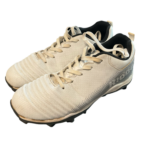 Vist Large View of Product Image Which is Used Riddell Adult FB Cleats White Senior 5