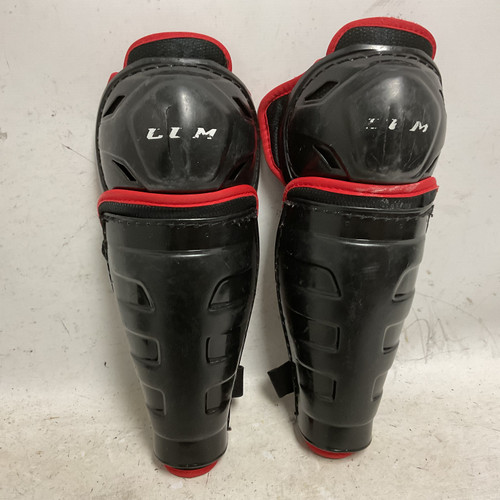 Vist Large View of Product Image Which is Used CCM Youth Shin Guards Black And Red 10" 11855-S000176621