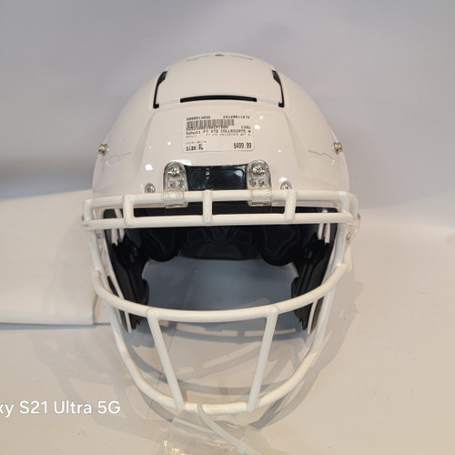 Used Schutt F7 VTD COLLEGIATE WHT XL FB Helmet White XL 11878-S000013050