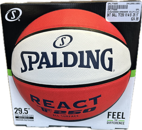 Vist Large View of Product Image Which is New Basketball BALL TF250 R/W/B 29.5"