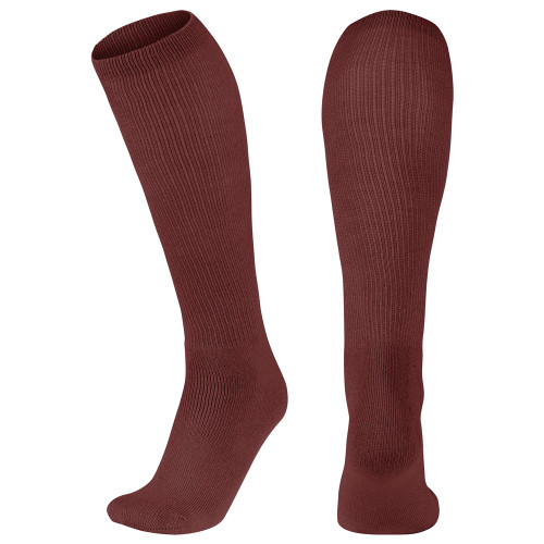 Vist Large View of Product Image Which is New Champro Mutli-Sport Socks Maroon SM 11730-CHPAS2MSM