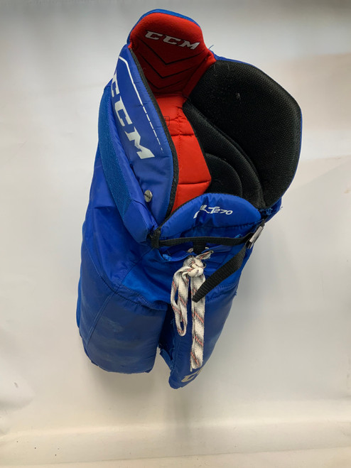 Vist Large View of Product Image Which is Used CCM QLT 270 Junior Pant Royal Blue XL