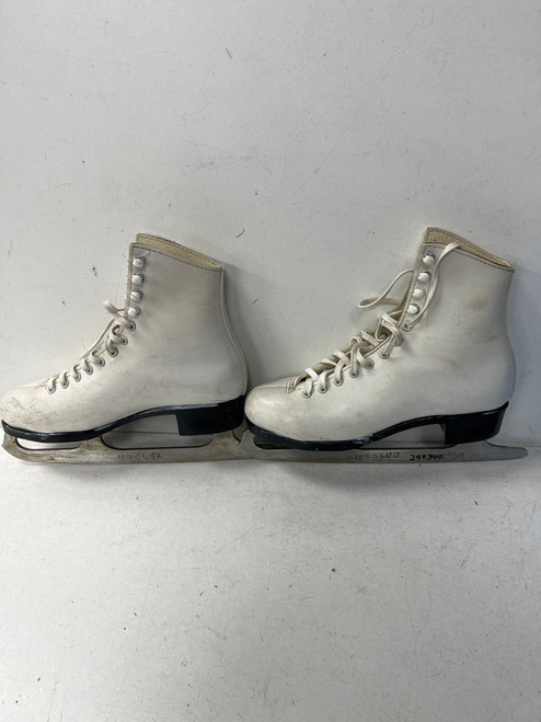 Vist Large View of Product Image Which is Used Lange CLASSIC Girls Figure Skate White Junior 05