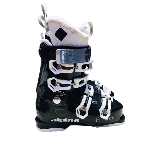 Used Alpina EVE75 Womens DH Ski Boot Black 235 MP - J05.5 - W06.5 11812-S000150579