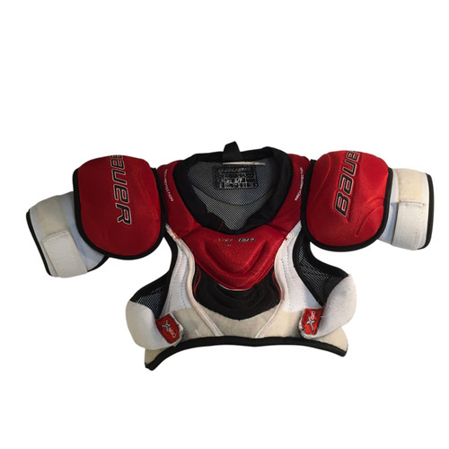 Vist Large View of Product Image Which is Used Bauer BAUER CHEST Junior Shoulder Pads SM