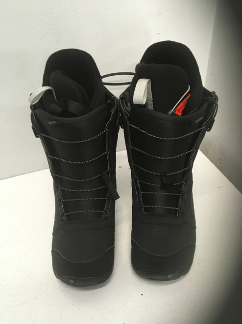 Used Burton MOTO Mens Snowboard Boots Black Senior 7 11443-S000188974