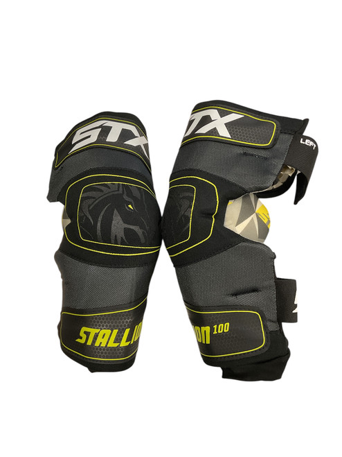 Used STX STALLION 100 Lacrosse Arm Pads/Guards Black LG 11856-S000015075