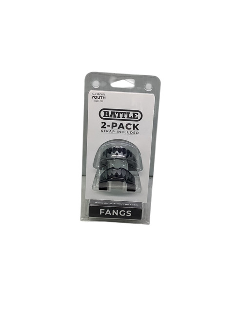 Vist Large View of Product Image Which is New FANG MOUTHGUARD YTH SLV/BK