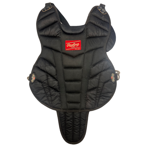 Vist Large View of Product Image Which is Used Rawlings BHKCP15 Catchers Chest Protector Black Junior
