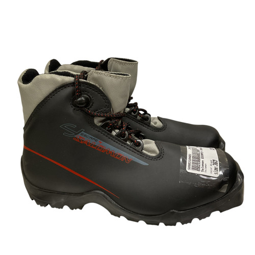 Used Salomon Boys SNS XC Ski Boots Black W 05-05.5 / JR 03.5-04 11813-S000318403