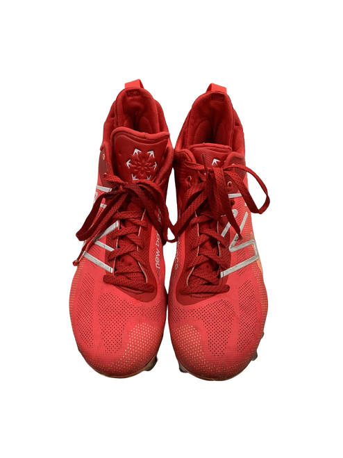 Used New Balance FREEZE LAX Cleats Mens Red Senior 12 11613-S000150686