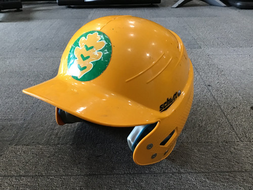 Vist Large View of Product Image Which is Used Schutt BATTING HELMET Batting Helmet No Mask Gold MD