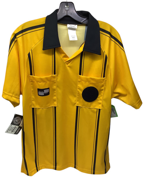 Used REFEREE SHIRT Soccer Top Adt Gold SM 11347-S000236822