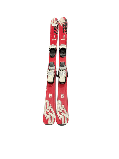 Used Elan PRORACE 120CM Boys DH Ski/Binding Red 120 cm 11814-S000361338