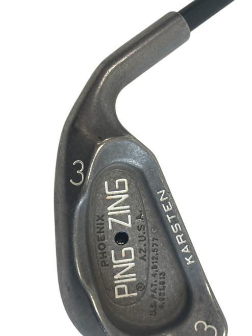 Vist Large View of Product Image Which is Used Ping ZING BLACK DOT Mens Individual Iron RH 3 Iron 38.75"