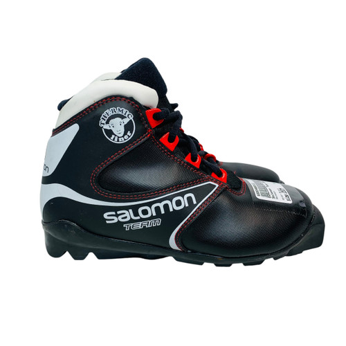 Used Salomon Boys SNS XC Ski Boots Black JR-03 11815-S000466012