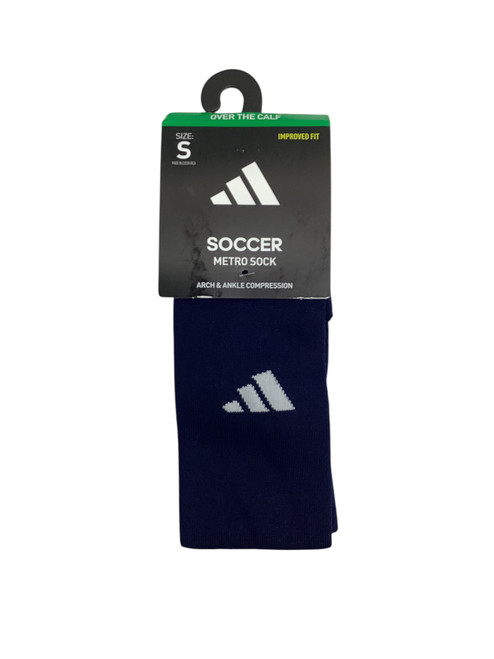 Vist Large View of Product Image Which is New METRO SOCER SOCK NVY SM