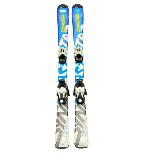 Vist Large View of Product Image Which is Used Dynastar TEAM SPEED Boys DH Ski/Binding Clear And Royal Blue 120 cm