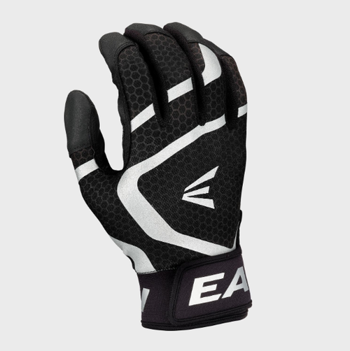 Vist Large View of Product Image Which is New Easton MAV GT BB/SB Batting Gloves Black LG