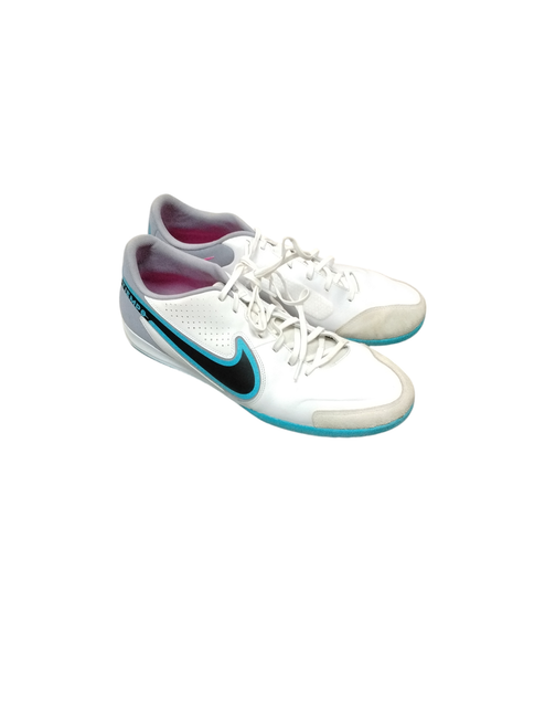 Vist Large View of Product Image Which is Used Nike Tiempo Soccer Indoor Shoes White Senior 15