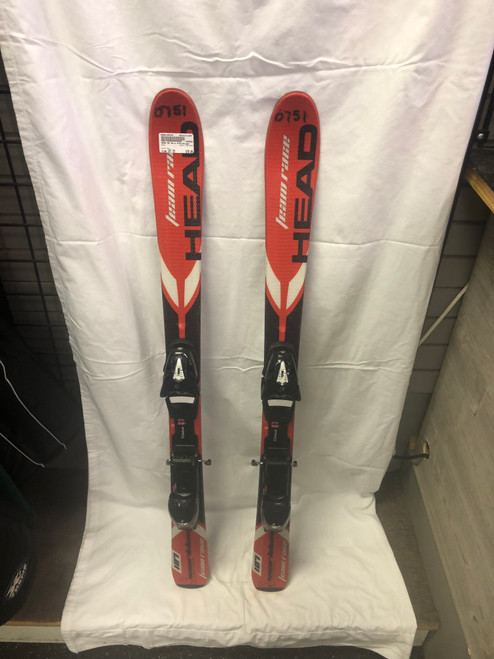 Vist Large View of Product Image Which is Used Head TEAM RACE Boys DH Ski/Binding Red 107 cm
