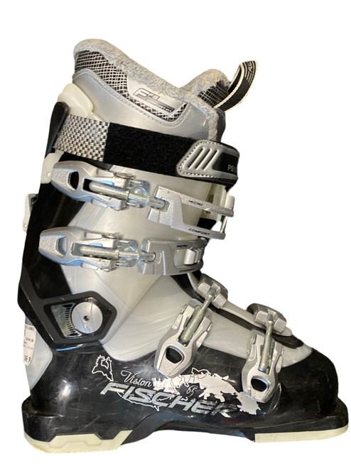Vist Large View of Product Image Which is Used Fischer VISION Womens DH Ski Boot Black 235 MP - J05.5 - W06.5