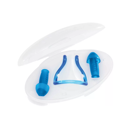 Vist Large View of Product Image Which is New Speedo Profile Swim Nose Clip and Ear Plug Set- Blue