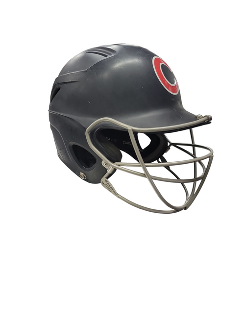 Vist Large View of Product Image Which is Used Adidas HELMET W/CAGE Batting Helmet w/Mask Black One Size