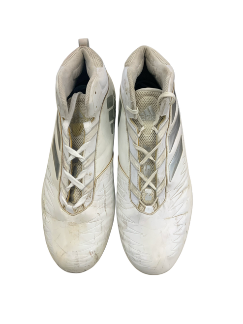 Vist Large View of Product Image Which is Used Adidas Adult FB Cleats White Senior 18