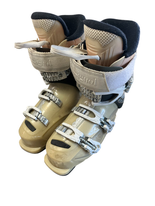 Vist Large View of Product Image Which is Used Rossignol KELIA 23.5 Boys DH Ski Boot Brown 235 MP - J05.5 - W06.5