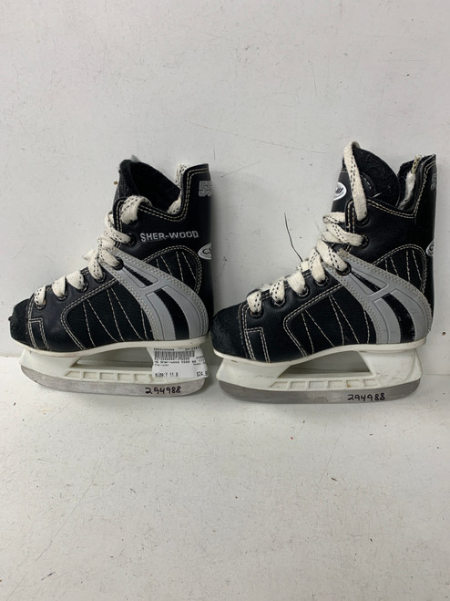 Vist Large View of Product Image Which is Used Sher-wood 5500 Youth Hockey Skate Youth 11.0