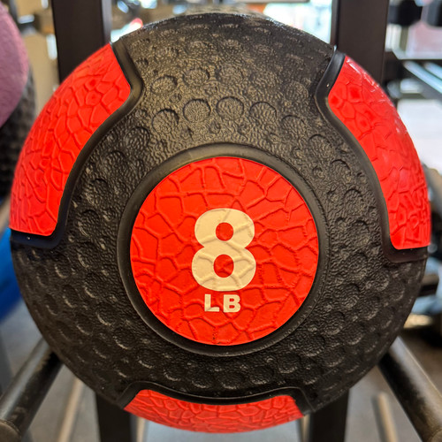 Vist Large View of Product Image Which is New Medicine Ball 8 lb Rubber Apollo Athletics