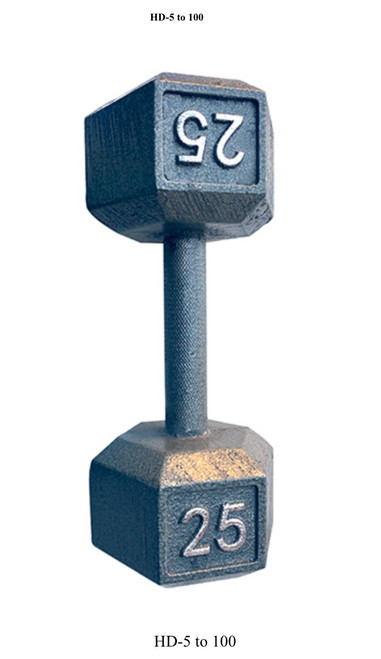Vist Large View of Product Image Which is New Hex DB 25 lb Cast Iron Apollo Athletics