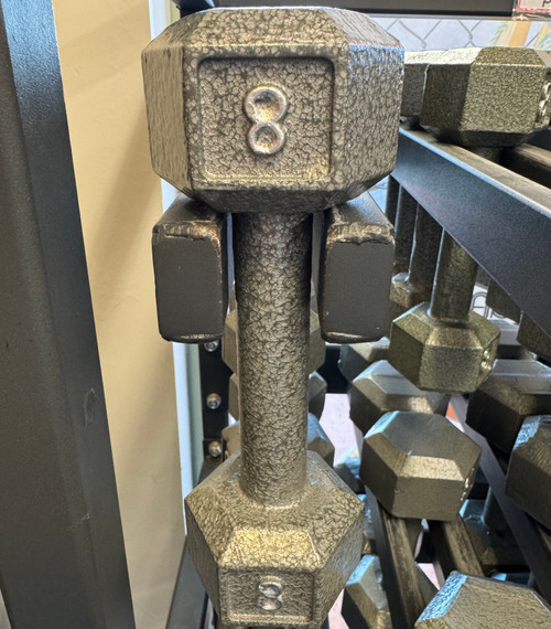 Vist Large View of Product Image Which is New Hex DB 8 lb Cast Iron Apollo Athletics