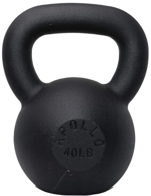 Vist Large View of Product Image Which is New Kettlebell 40 lb 1-Piece Solid Cast Iron Apollo Athletics