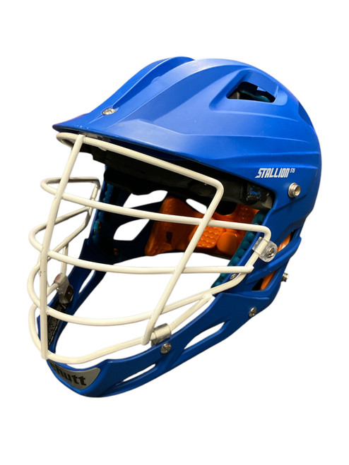Vist Large View of Product Image Which is Used Shakespeare STALLION 575 Lacrosse Helmet Royal Blue MD
