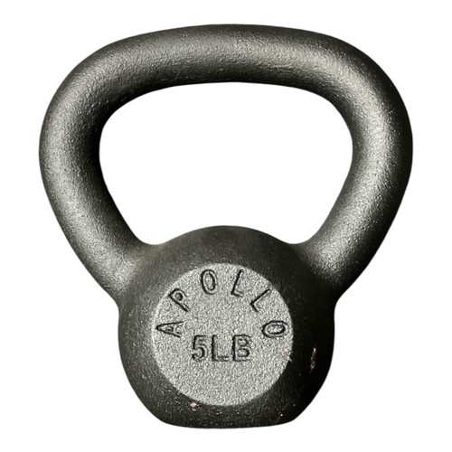 Vist Large View of Product Image Which is New 5 Lb Black Kettlebell