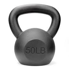 Vist Large View of Product Image Which is New 50 Lb Black Kettlebell